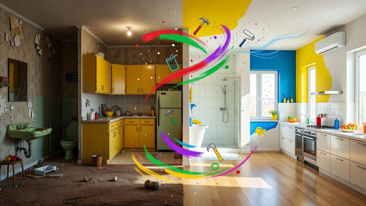 Reforma integral Madrid: piso antiguo transformado en loft moderno