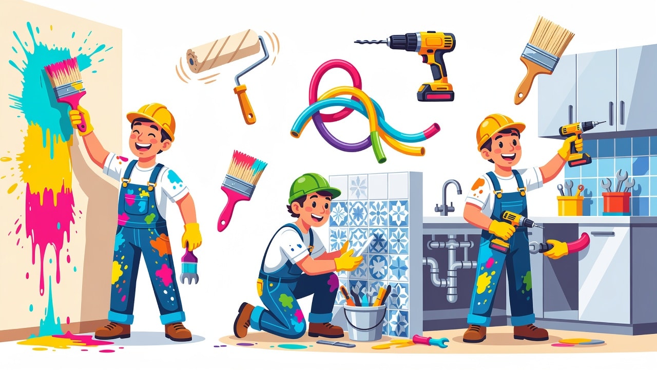 Detalles de fontanería y electricidad